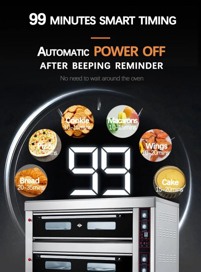 Computer Board Gas Oven for Professional Baking Bakery Oven 0-400 ° C